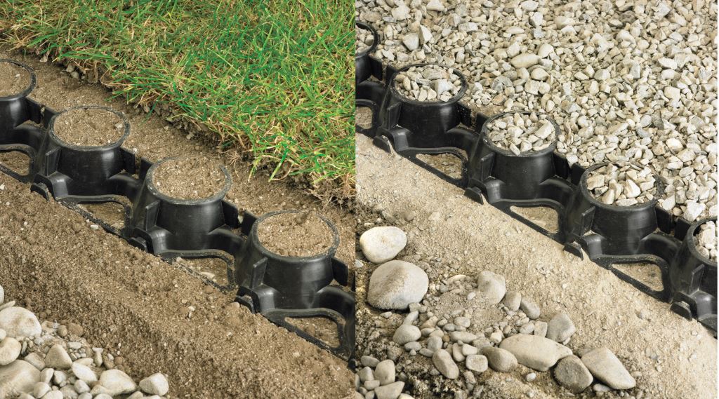 SurePave can be used for both lawn and gravel. 